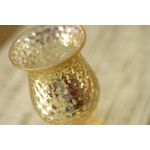 Castiçal Tulipa com Base Ouro (Castiçais Altos)  - 4 Unidades