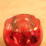 Castiçal Sem Vela Vermelha (Porta Velas em Vidro)  - 6 Unidades