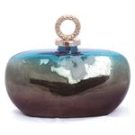 Vaso Garrafa Palawan de Vidro Azul Claro (Adornos)