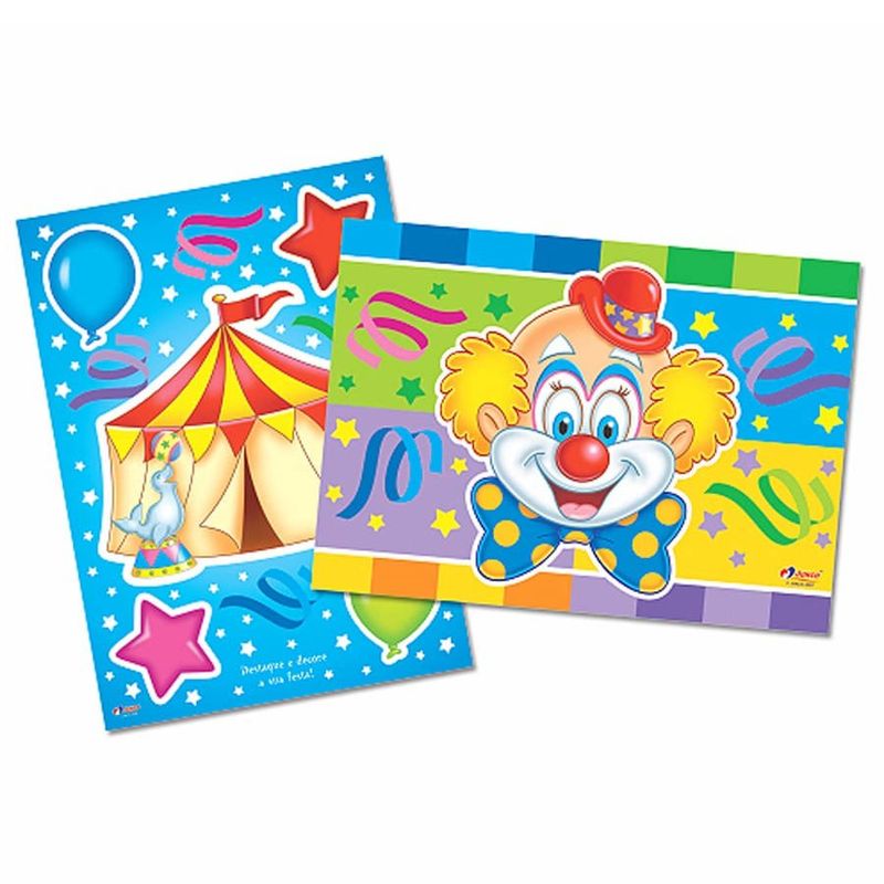 Kit Decorativo Cartonado Palhaço Jujuba