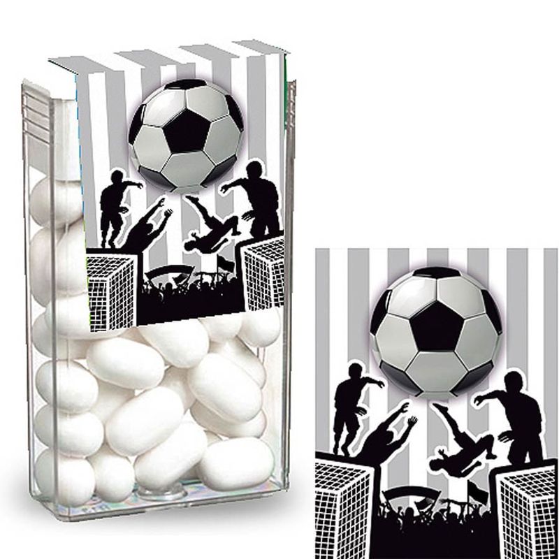 Adesivo Especial para Tic Tac Futebol Preto e Branco - 08 Un
