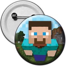 Festa Minecraft - Broche Especial Minecraft STEVE - Para Lembrancinha