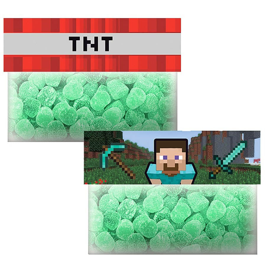 Quadro de bolo Minecraft comestível pixel tnt topo de bolo