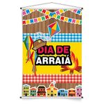 Banner Vertical Dia de Arraiá Festa Junina - 72x109cm