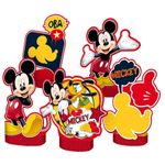 Decoração de Mesa Cartonada Mickey Clássico - 05 Un