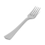 Garfo Plástico Inox Refeição Clássica - 10 Un