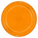 Prato Color 23cm Laranja Neon - 10 Un