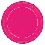 Prato Color 23cm Rosa Neon - 10 Un