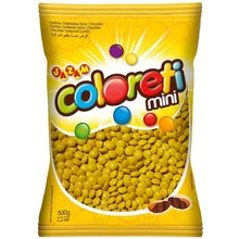 Pacote Mini Confete Coloreti Chocolate AMARELO - 300g