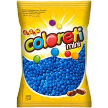 Pacote Mini Confete Coloreti Chocolate AZUL - 300g