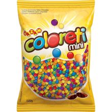 Pacote Mini Confete Coloreti Chocolate COLORIDO - 300g