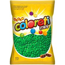 Pacote Mini Confete Coloreti Chocolate VERDE - 300g