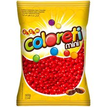 Pacote Mini Confete Coloreti Chocolate VERMELHO - 300g