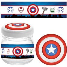 Kit Adesivo Especial para 10 Potinhos - Vingadores