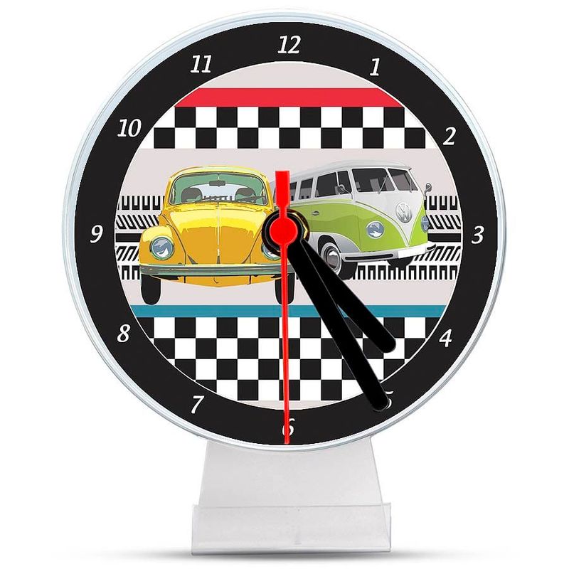 Lembrancinha/ Enfeite de Mesa Relógio Carros Vintage - Fusca