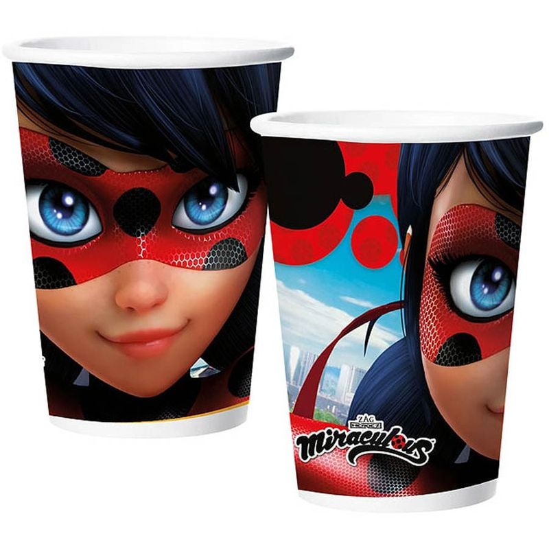 Copo de Papel 180ml Miraculous Ladybug - 08 Un