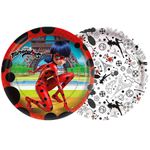 Prato Descartável Miraculous Ladybug - 08 Un
