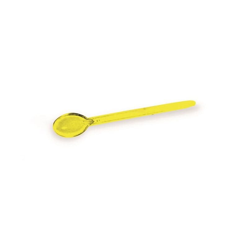 Colherzinha Cristal Amarelo Pacote com 80 Un