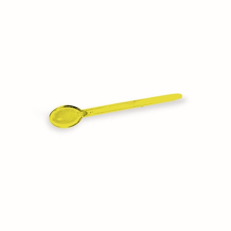 Colherzinha Cristal Amarelo Pacote com 80 Un