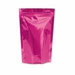 Sacola Metalizada com Ziper Pink 16x12+3,5 Sanf - 8 Un