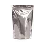 Sacola Metalizada com Ziper Prata 16x12+3,5 Sanf - 8 Un