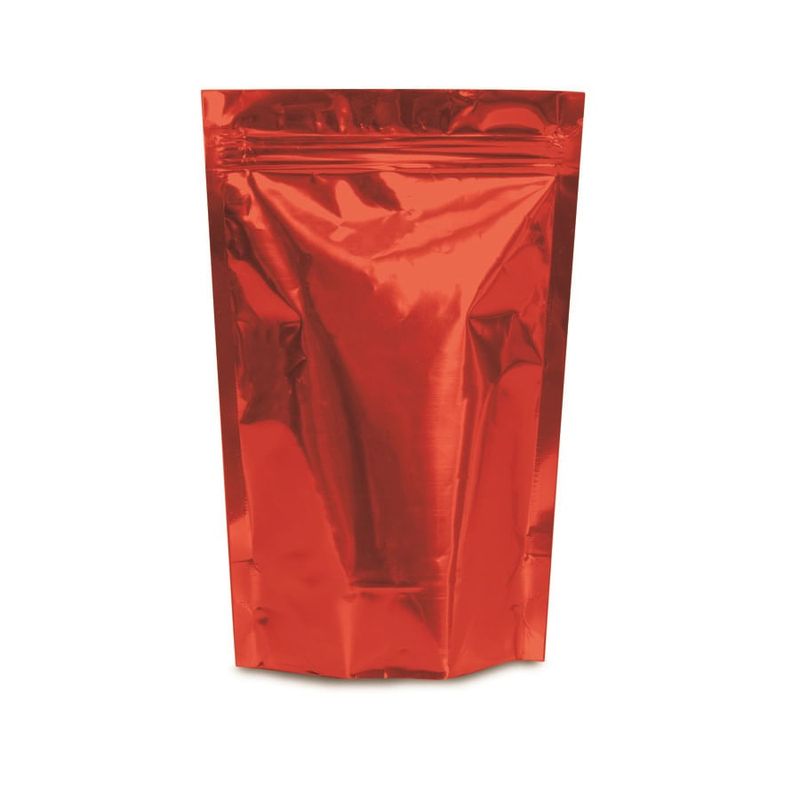 Sacola Metalizada com Ziper Vermelho 16x12+3,5 Sanf - 8 Un