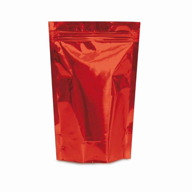 Sacola Metalizada com Ziper Vermelho 16x12+3,5 Sanf - 8 Un