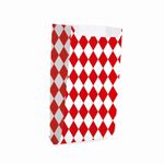 Saquinho para Pipoca Hot Dog Losango Vermelho Grande 14x8x4 - 50 Un