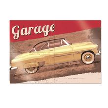 Carros Vintage - Painel 4 Laminas