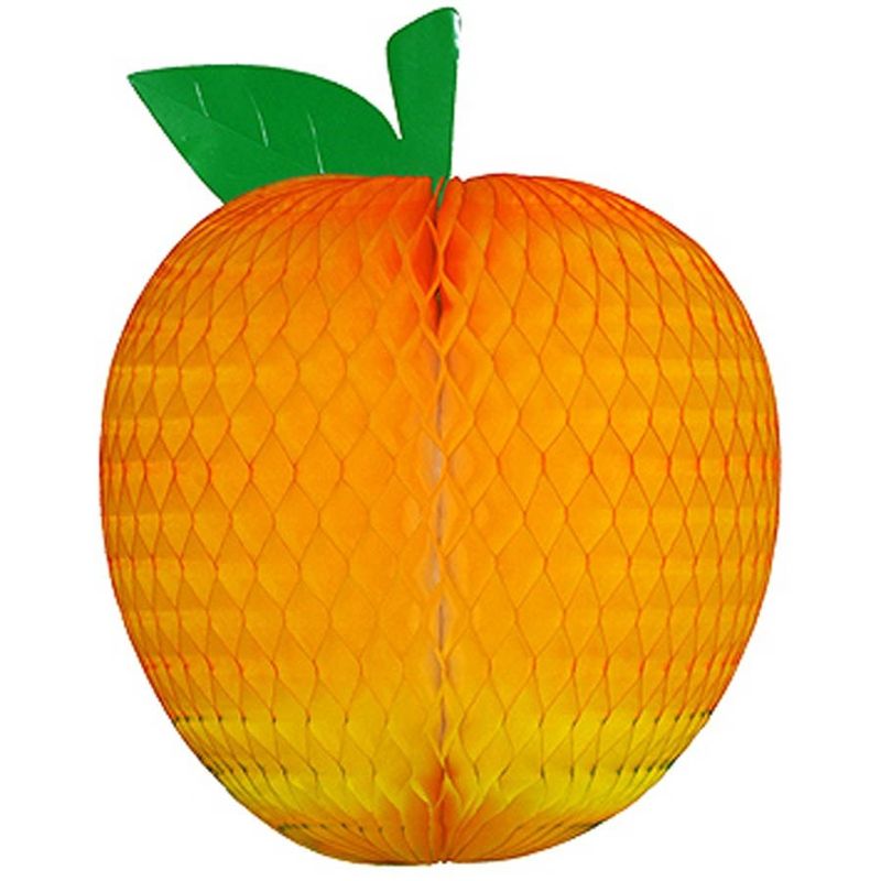 Guirlanda de Papel Fruta 22cm - Laranja
