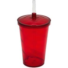 Copo Milk Shake em Acrílico 700ml - Vermelho