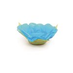 Forminhas para Doces Flores com Folhas Azul Turquesa - 40 Un