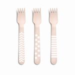 Talheres Decorativos Madeira Garfo Branco com - 8 Un