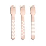 Talheres Decorativos Madeira Garfo Branco com - 8 Un