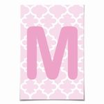 Letra para Personalizar Faixa - Rosa M - 10 Un