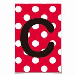 Letra para Personalizar Faixa - Vermelho C - 10 Un
