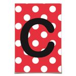 Letra para Personalizar Faixa - Vermelho C - 10 Un