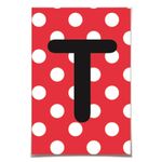 Letra para Personalizar Faixa - Vermelho T