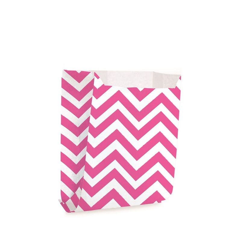 Saquinho para Lanche Missoni Rosa Médio 10x10,5x4 - 50 Un