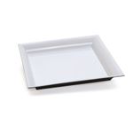 Bandeja Decorativa Quadrada Branca 25x25x2,5