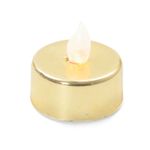 Vela Tealight Led Bateria Ouro (Velas Eletrônicas) - 4 Peças