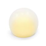 Bola de Natal Redonda a Bateria Marfim Tamanho G (Velas Eletrônicas) - 3 Un