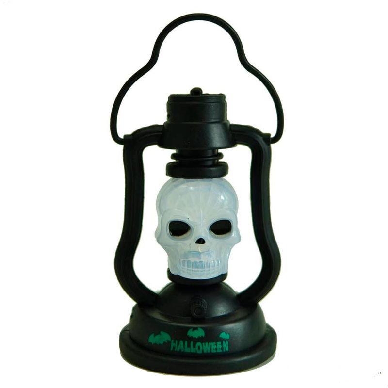 Lanterna Pequena Caveira com Som - Decoração Halloween