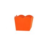 Forminhas Decorativas - Mini Cachepô Liso Laranja 24 Un