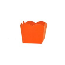 Forminhas Decorativas - Mini Cachepô Liso Laranja 24 Un