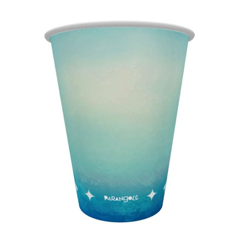 Parangolé - Copo de papel 240ml Cores Azul Turquesa 08 Un
