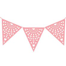 Parangolé - Cordão de Bandeirinhas Rendadas ROSA
