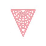 Parangolé - Cordão de Bandeirinhas Rendadas ROSA