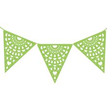 Parangolé - Cordão de Bandeirinhas Rendadas VERDE CLARO