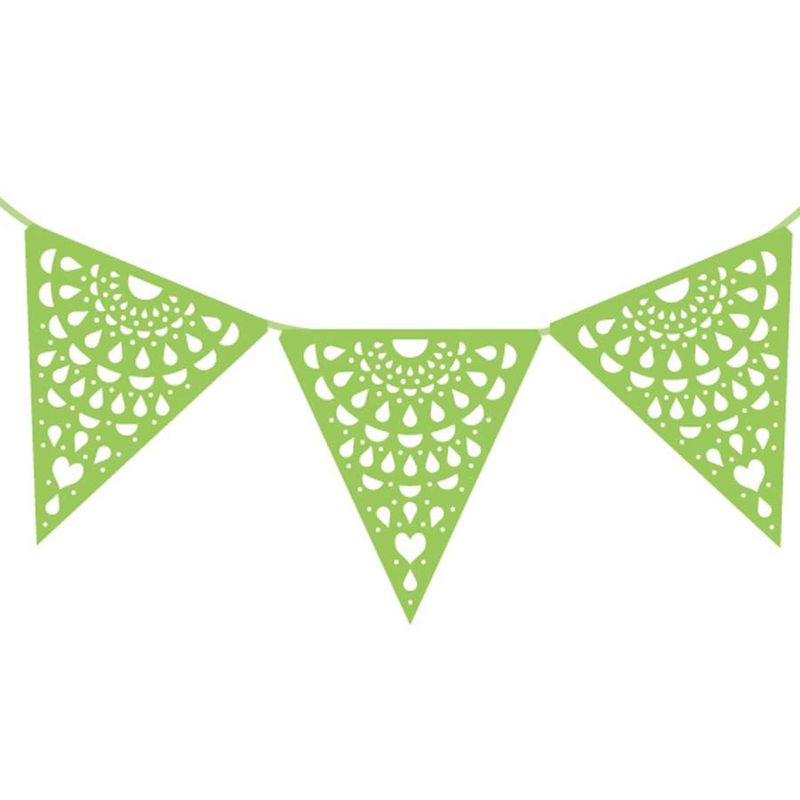 Parangolé - Cordão de Bandeirinhas Rendadas VERDE CLARO